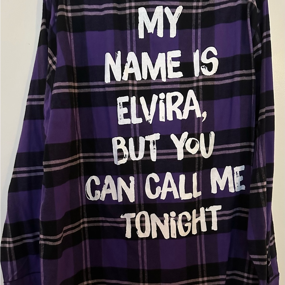 Elvira purple flannel from Cakeworthy! Would be a lovely addition to your closet - Picture 6 of 6